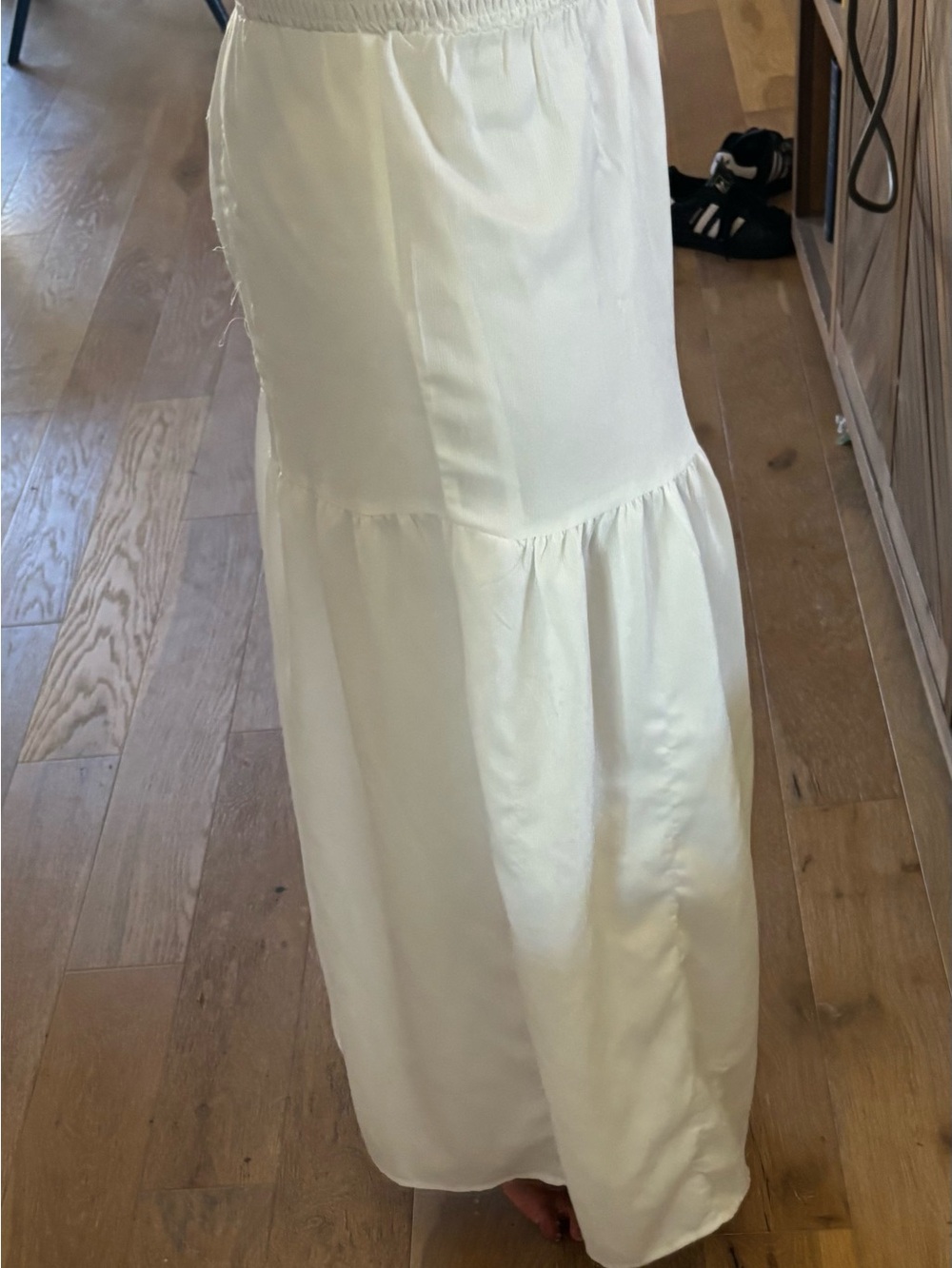 Princess Polly white maxi skirt